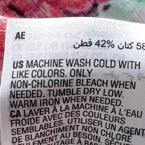 Charter Club Linen Long Sleeve Floral Print Roll Tab Button Up Shirt Pink Size M - Picture 11 of 12